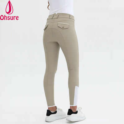 Custom Logo Horse Riding Pants Lady Breeches Jodhpurs Horse Riding Leggings Silicone Full Seat Breeches