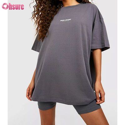 Unisex T Shirt High Quality Custom LOGO Design Blank Oversized O-Neck Tshirt for Women