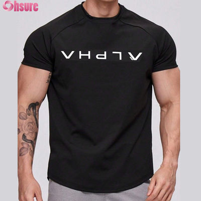 Wholesale High Quality Quick Dry Running Athletic Men's Sports T-shirt Custom logo Workout Gym Cotton Short Sports T-shirts