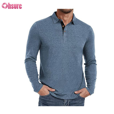 45%Bamboo 46%Polyester 9%Spandex Antibacterial Deodorant Quick-dry Fabric Customize Printed  Long or Short Sleeves Polo Shirt
