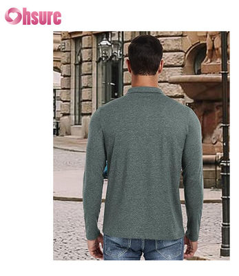 45%Bamboo 46%Polyester 9%Spandex Antibacterial Deodorant Quick-dry Fabric Customize Printed  Long or Short Sleeves Polo Shirt
