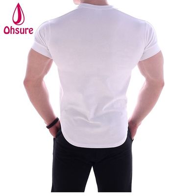 Casual Print Pattern Knitted Muscle Support Exercise Wear for Men Bamboo Fabric BoxingT-shirt Printing