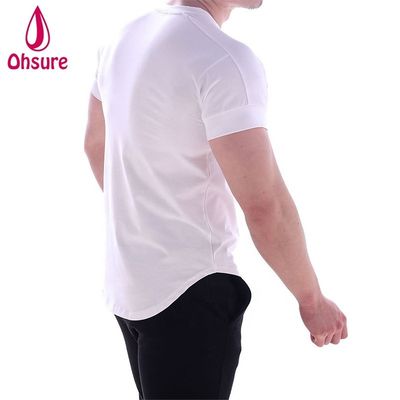 Casual Print Pattern Knitted Muscle Support Exercise Wear for Men Bamboo Fabric BoxingT-shirt Printing