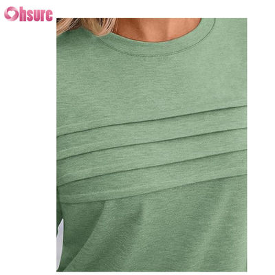 Three Quarter Sleeve Fitness T-shirt Cotton Tops Casual Tees O-Neck  Woman T Shirt Work Sport T-shirt