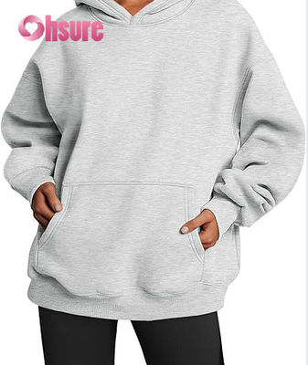 Customized Oversize Women's Sport Pullover Hoodie Casual Winter Sweatshirt in Plus Size for Running Sportswear