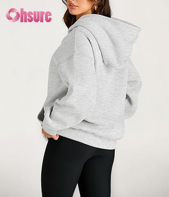 Customized Oversize Women's Sport Pullover Hoodie Casual Winter Sweatshirt in Plus Size for Running Sportswear