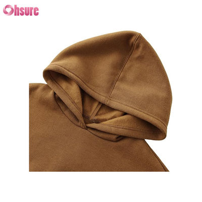 Fitness Wear Women Pullover Tops Organic Cotton Fleece Sport Hoodies Custom logo Women Workout Fitness Hoodies