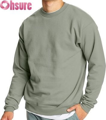 Men's Basic Crewneck Sweatshirt | Plain Pullover Fleece | Custom Logo OEM