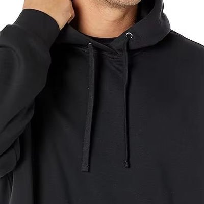 High Quality Cotton Pullover Hoodie for Men Custom Over-Sized Training Wear Essential Jersey Fabric Solid Pattern Hooded Collar