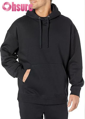 High Quality Cotton Pullover Hoodie for Men Custom Over-Sized Training Wear Essential Jersey Fabric Solid Pattern Hooded Collar