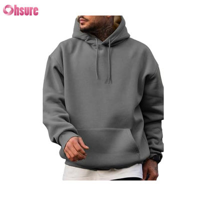 Friendly Fabric Hoodie High Quality Cotton Hoodies Oversize Pullovers Slim Plain Men Hoodies