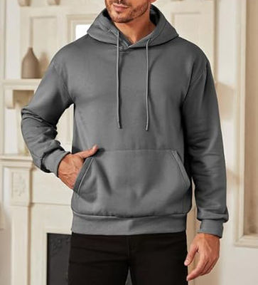 Friendly Fabric Hoodie High Quality Cotton Hoodies Oversize Pullovers Slim Plain Men Hoodies