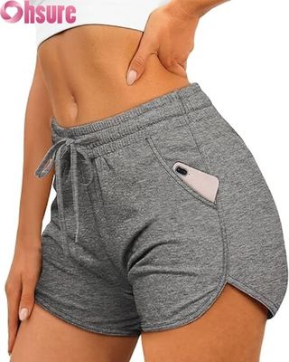 High Waist Women's Sports Shorts | Gym Yoga Running Workout Shorts | Quick Dry Breathable Fitness Activewear