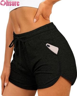 High Waist Women's Sports Shorts | Gym Yoga Running Workout Shorts | Quick Dry Breathable Fitness Activewear