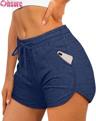 High Waist Women's Sports Shorts | Gym Yoga Running Workout Shorts | Quick Dry Breathable Fitness Activewear