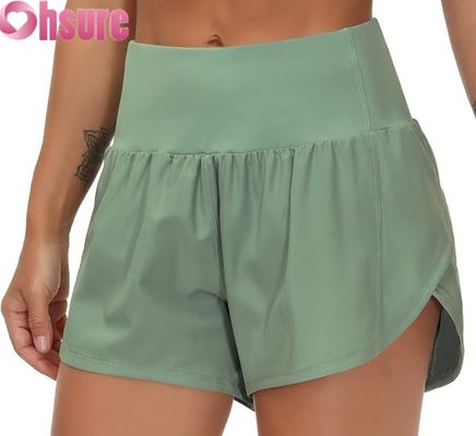 Women's High Waist Gym Shorts Quick Dry Breathable Hot Shorts for Yoga Running Fitness-OEM Sportswear