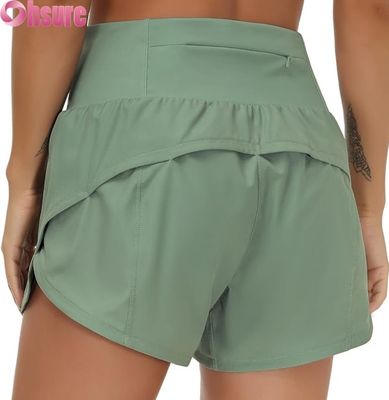 Women's High Waist Gym Shorts Quick Dry Breathable Hot Shorts for Yoga Running Fitness-OEM Sportswear