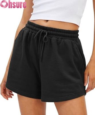 Women's High Waist Quick-Drying Sports Shorts Breathable Skorts with Pockets for Running Exercise Fashionable Pattern Decoration
