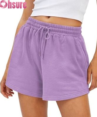 Women's High Waist Quick-Drying Sports Shorts Breathable Skorts with Pockets for Running Exercise Fashionable Pattern Decoration