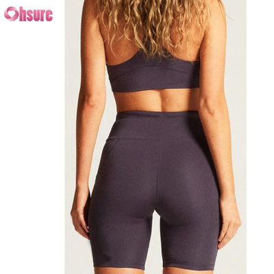 New Style Custom Activewear High Quality Yoga Wear Outdoor Sports Shorts Custom logo Fitness Sexy Cross Back Yoga Bra
