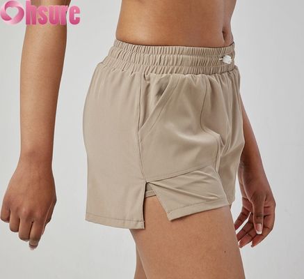 Women's High Waist Quick-Drying Sports Shorts Breathable Fashionable Running & Exercise Shorts with Pockets