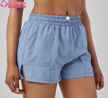 Women's High Waist Quick-Drying Sports Shorts Breathable Fashionable Running & Exercise Shorts with Pockets