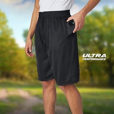 Ultra Performance Men's Athletic Mesh Short's Men Basketball Shorts Gym Workout & Sport Short with Pockets for Men