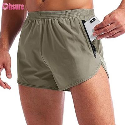 Fitness Breathable Sweat Shorts Men Athletic Jogger Short  Nylon Polyester Gym Shorts