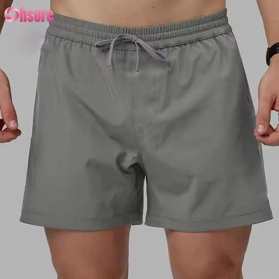 Custom High Quality Nylon Spandex Split Hem Double Layer 5 in Sports 2 in 1 Gym Running Shorts for Men