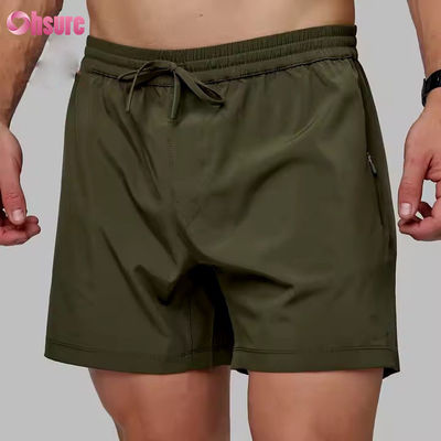 Custom High Quality Nylon Spandex Split Hem Double Layer 5 in Sports 2 in 1 Gym Running Shorts for Men