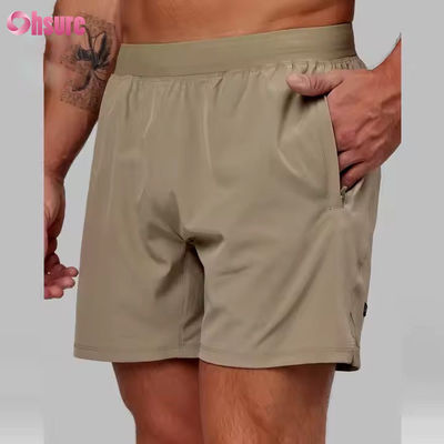 Custom High Quality Nylon Spandex Split Hem 5 in 2 in 1 Athletic Workout Sports Gym Shorts for Men