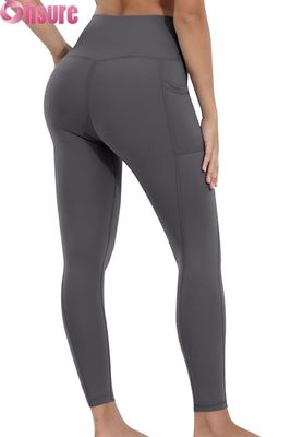 Women's High-Waisted Tummy Control Yoga Leggings with Elastic Waist Closure and Pockets Workout Pants