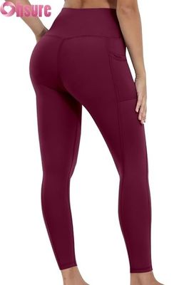 Women's High-Waisted Tummy Control Yoga Leggings with Elastic Waist Closure and Pockets Workout Pants