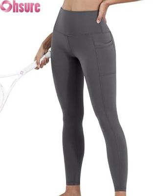 Women's High-Waisted Tummy Control Yoga Leggings with Elastic Waist Closure and Pockets Workout Pants