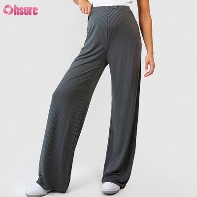 Track Pants Fabric Gym Clothing Straight Loose Jogger Pants Women Straight Pregnant Jogging Sweatpants Knitted Fabric Casual