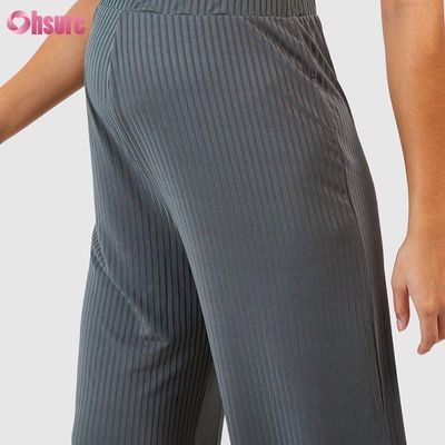 Track Pants Fabric Gym Clothing Straight Loose Jogger Pants Women Straight Pregnant Jogging Sweatpants Knitted Fabric Casual