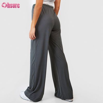 Track Pants Fabric Gym Clothing Straight Loose Jogger Pants Women Straight Pregnant Jogging Sweatpants Knitted Fabric Casual