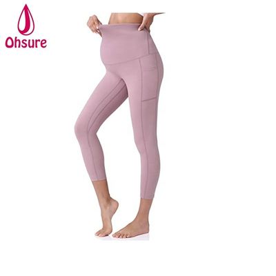 Soft Nylon Pregnant Women Maternity Leggings Women Active Leggings Women Pants Pregnant Leggings