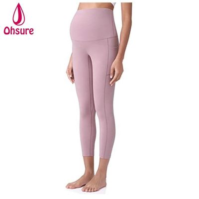 Soft Nylon Pregnant Women Maternity Leggings Women Active Leggings Women Pants Pregnant Leggings