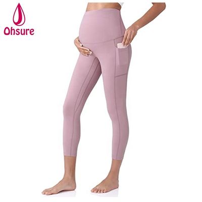 Soft Nylon Pregnant Women Maternity Leggings Women Active Leggings Women Pants Pregnant Leggings