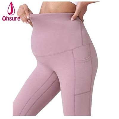 Soft Nylon Pregnant Women Maternity Leggings Women Active Leggings Women Pants Pregnant Leggings