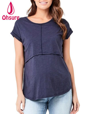 Eco Friendly Bamboo Breastfeeding Nursing Top Sustainable Maternity t Shirt