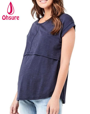 Eco Friendly Bamboo Breastfeeding Nursing Top Sustainable Maternity t Shirt