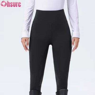 Custom High Waistband Equestrian Breeches Anti-Sliding Silicon Riding Pants Jodhpur for Horse Riding Outfit
