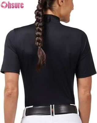 Women's Equestrian Competition Shirt Active Tops Wholesale Factory-Made Riding Show Tops