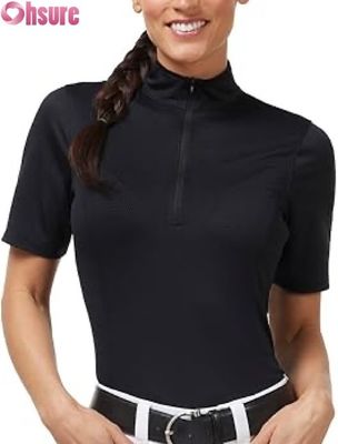 Women's Equestrian Competition Shirt Active Tops Wholesale Factory-Made Riding Show Tops