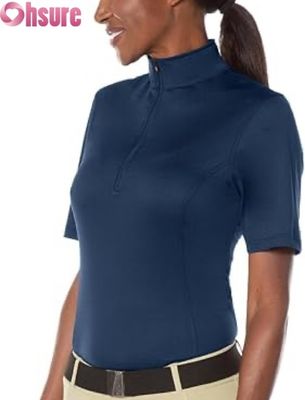 Women's Equestrian Competition Shirt Active Tops Wholesale Factory-Made Riding Show Tops