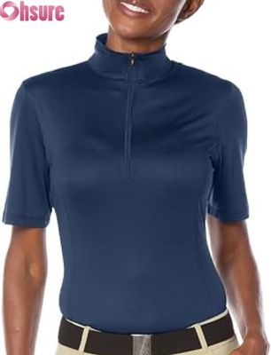 Women's Equestrian Competition Shirt Active Tops Wholesale Factory-Made Riding Show Tops