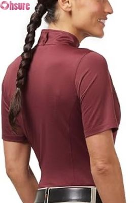 Women's Equestrian Competition Shirt Active Tops Wholesale Factory-Made Riding Show Tops