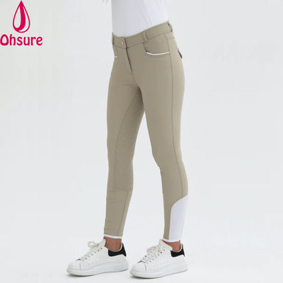 Custom Logo Horse Riding Pants Lady Breeches Jodhpurs Horse Riding Leggings Silicone Full Seat Breeches